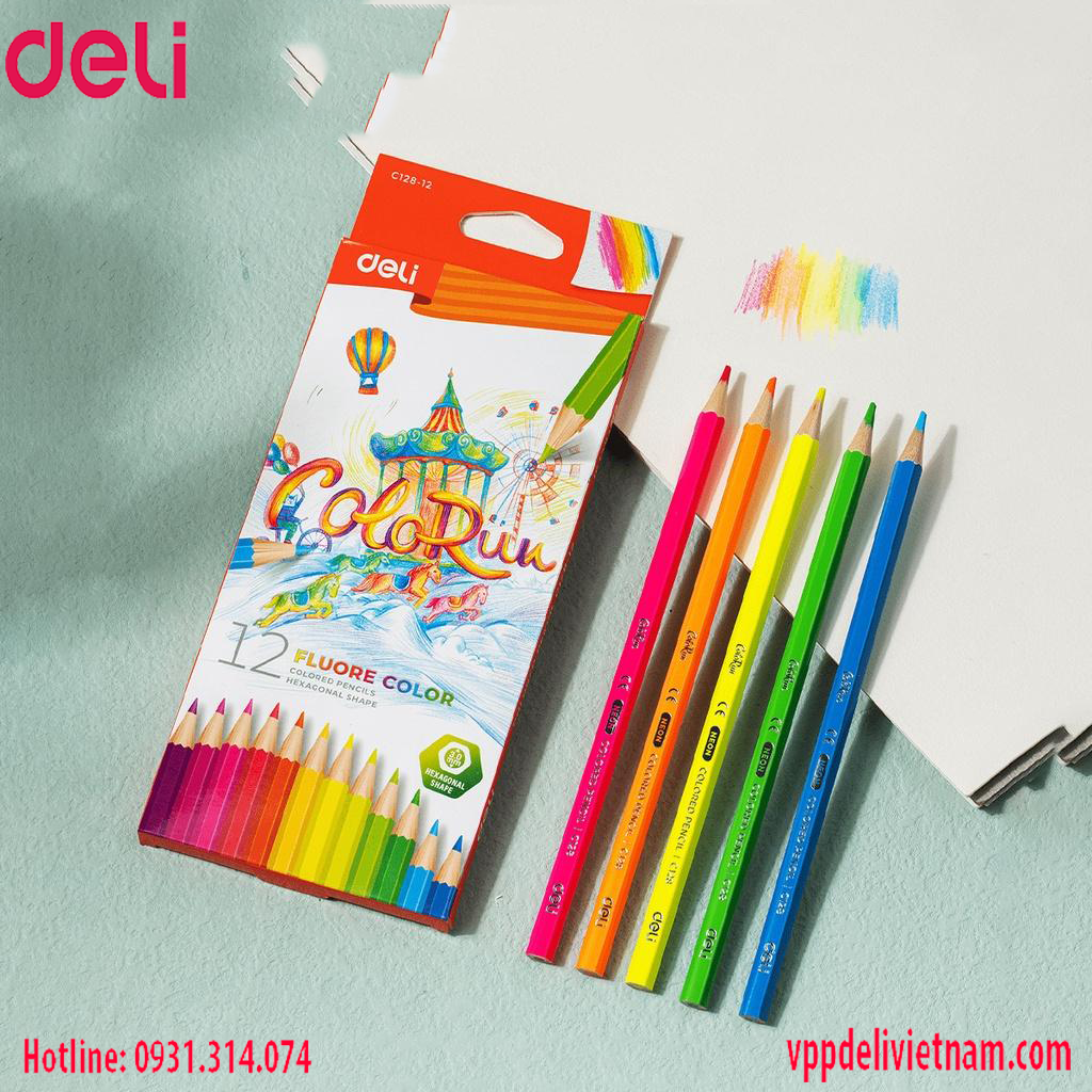 Bút chì màu Deli EC134 thân tam giác - Ảnh 4