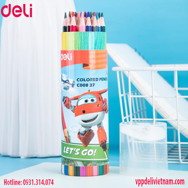 Chì màu Deli EC00837 – 36 màu - Ảnh 4