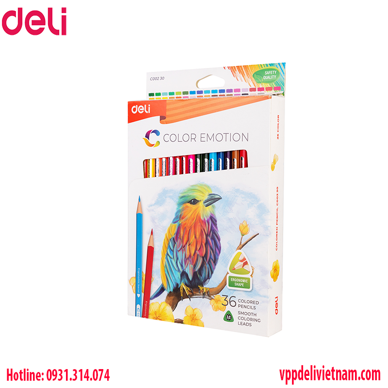 Bút chì màu 36 màu Deli-EC00230 - Ảnh 3