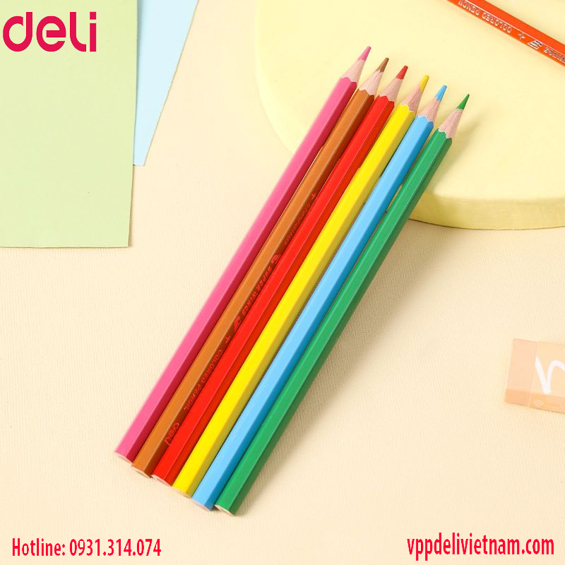 Bút chì màu 18 màu Deli EC00817 – 18 - Ảnh 2