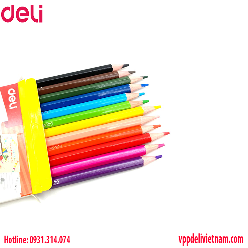 Bút chì 24 màu Larva Deli EC115 – 24 cây/hộp - Ảnh 2