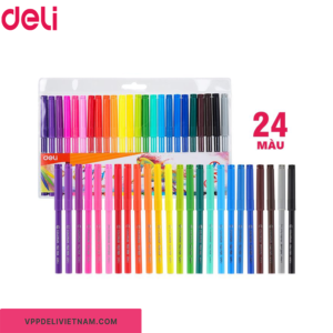 Bút dạ màu nước 24 màu Deli EC10023