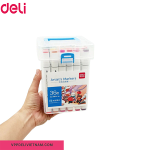 Bút lông màu vẽ 2 đầu Artist’s Marker Deli 70816 - 36 màu