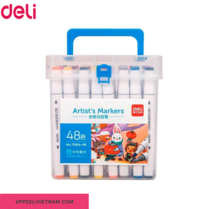 Bút lông màu vẽ 2 đầu Artist’s Marker Deli 70816 - 48 màu