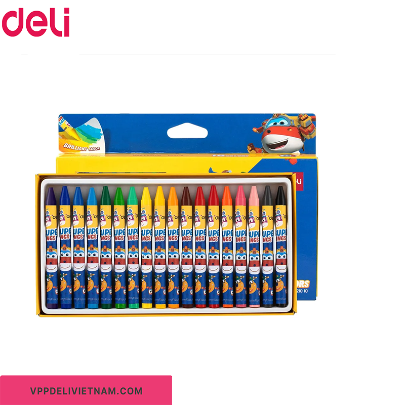 Bút sáp màu Deli EC21000/EC21010/EC21020 – Bộ 12/18/24 màu - Ảnh 4