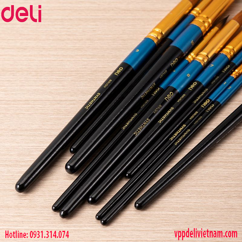 Cọ vẽ tranh Deli-EC408 đầu tròn - Ảnh 4