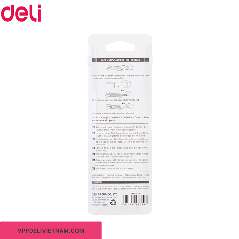 Dao rọc giấy Deli E2039 – Lưỡi dao 9mm - Ảnh 5