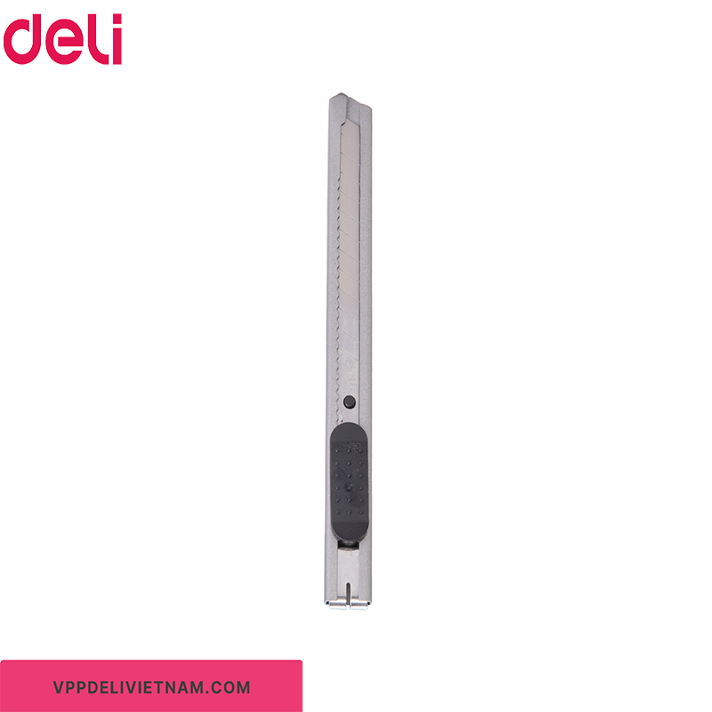 Dao rọc giấy nhỏ thân inox Deli 2053 – Lưỡi 9mm - Ảnh 3