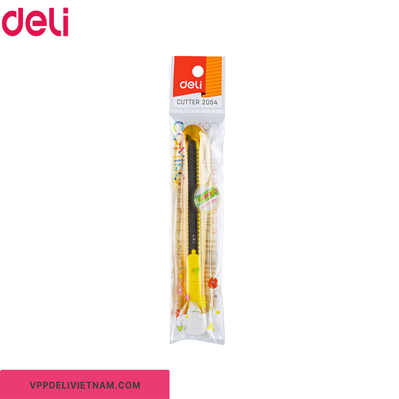 Dao rọc giấy thân nhựa Deli 2054 – Lưỡi 9mm - Ảnh 3