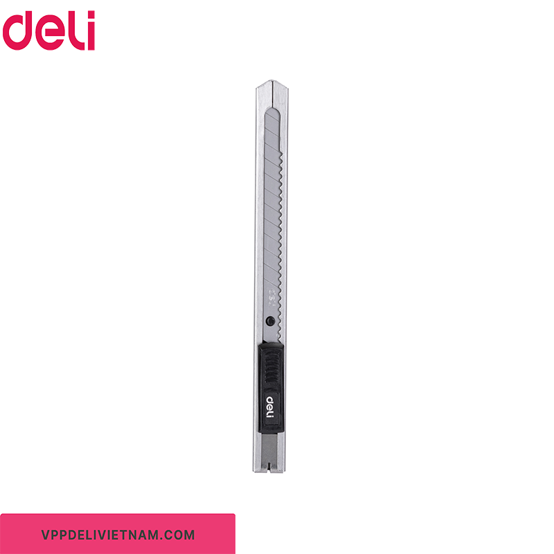 Dao rọc giấy nhỏ Deli E2058 thân inox – Lưỡi dao 9mm - Ảnh 2