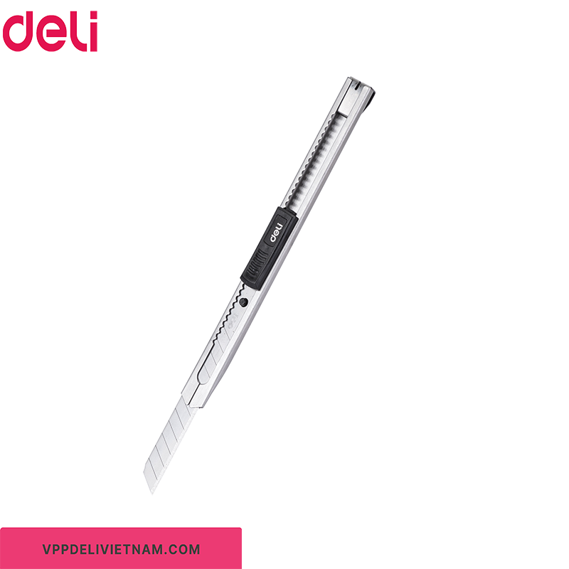 Dao rọc giấy nhỏ Deli E2058 thân inox – Lưỡi dao 9mm - Ảnh 5