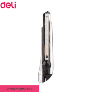 Dao rọc giấy thân kim loại Deli 2045 – Lưỡi dao 18mm