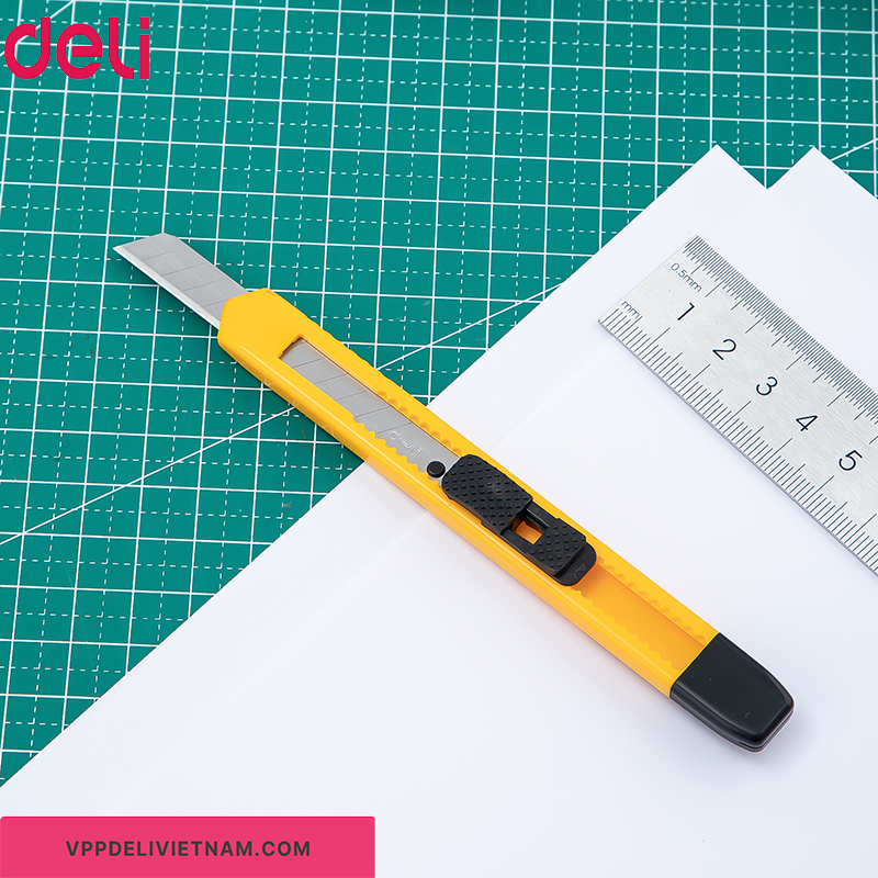 Dao rọc giấy giá rẻ Deli 2051 – Lưỡi dao 9mm - Ảnh 5