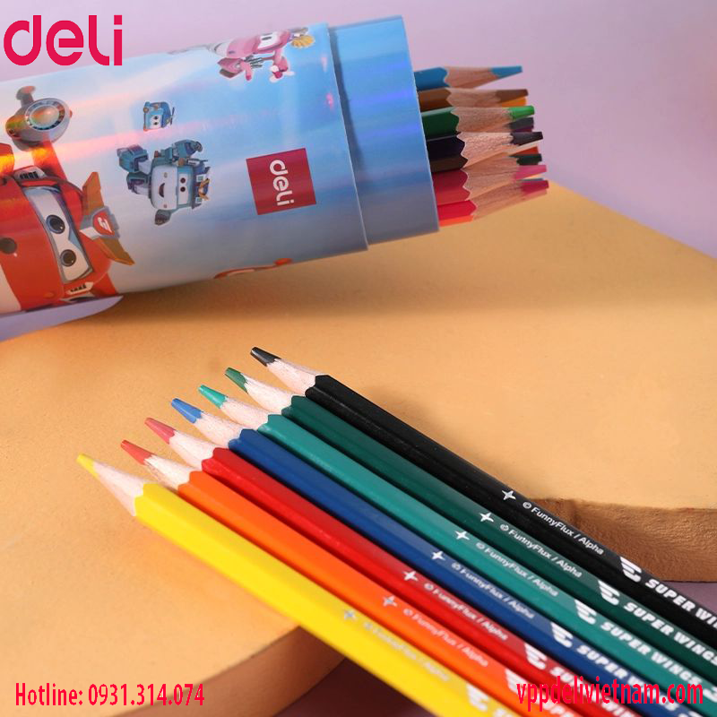 Bút chì màu 18 màu Deli EC00817 – 18 - Ảnh 5