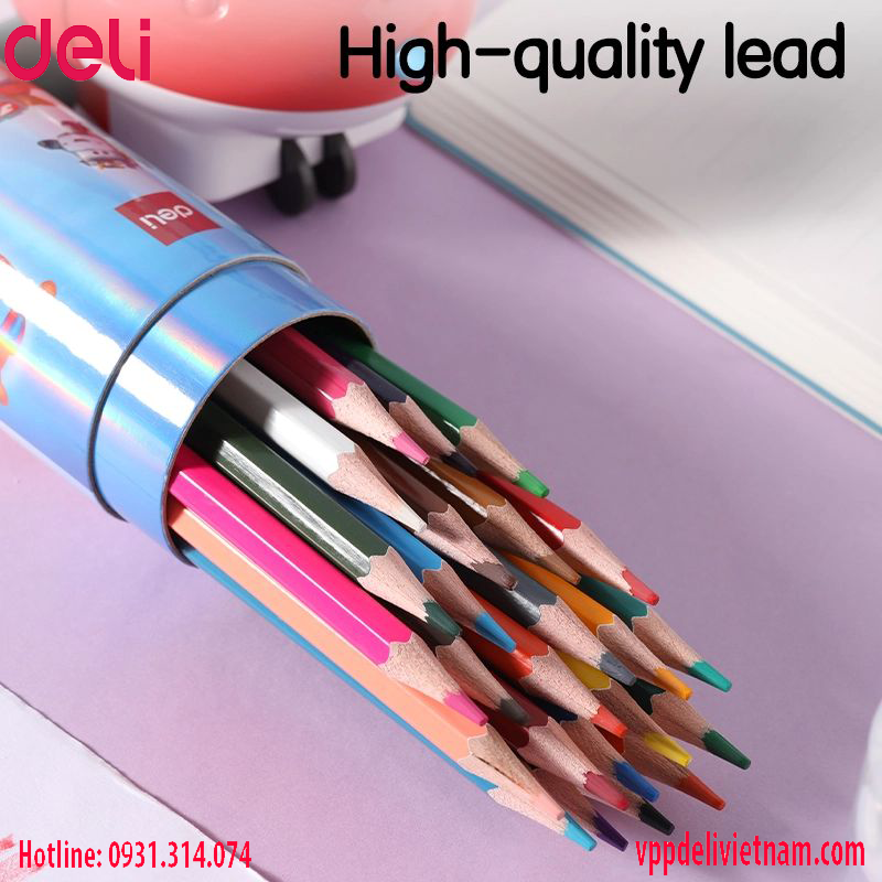 Bút chì màu 18 màu Deli EC00817 – 18 - Ảnh 6