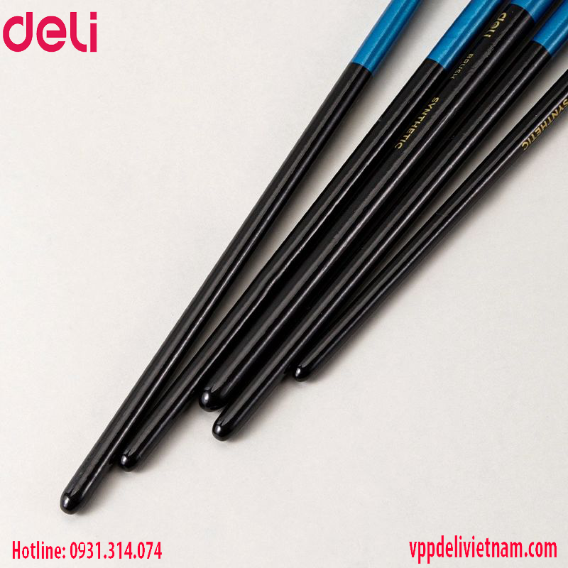 Bộ combo cọ mỹ thuật Deli EC405 – Lông nylon - Ảnh 5