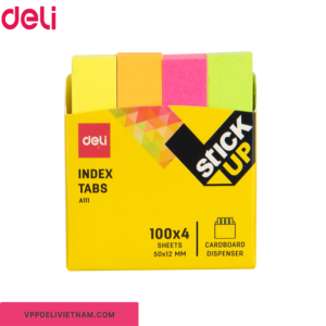 Giấy note phân trang Deli EA11102 – 4 màu giấy