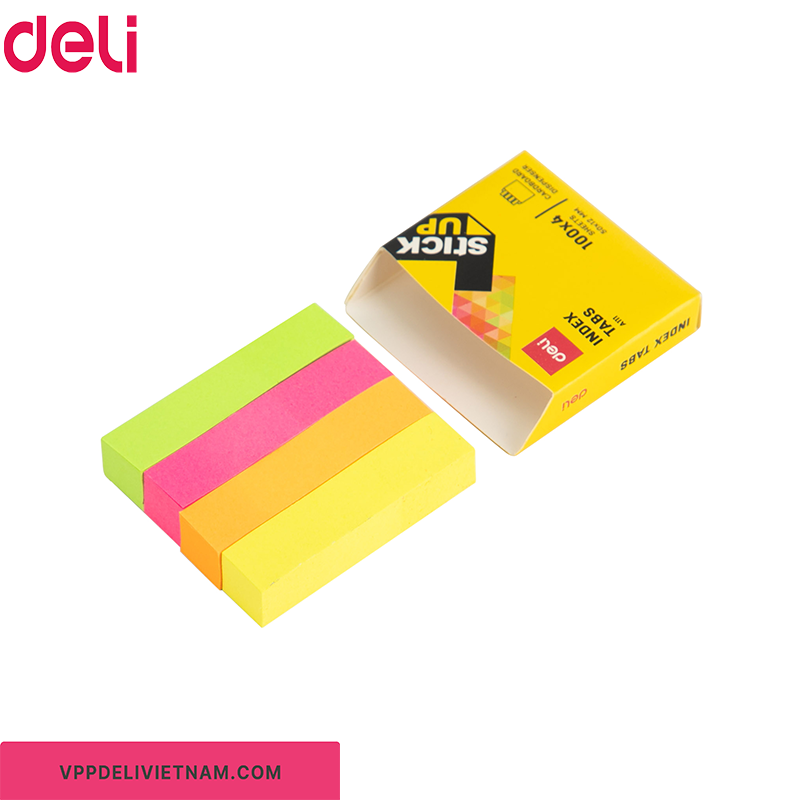Giấy note phân trang Deli EA11102 – 4 màu giấy - Ảnh 5
