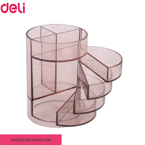 Hộp cắm bút nhựa tròn nhiều ngăn Deli E906