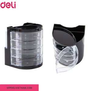 Hộp cắm bút nhựa 4 ngăn Deli E9133