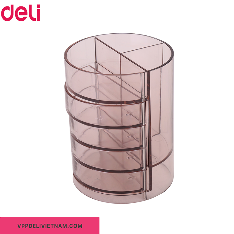 Hộp cắm bút nhựa tròn nhiều ngăn Deli E906 - Ảnh 5
