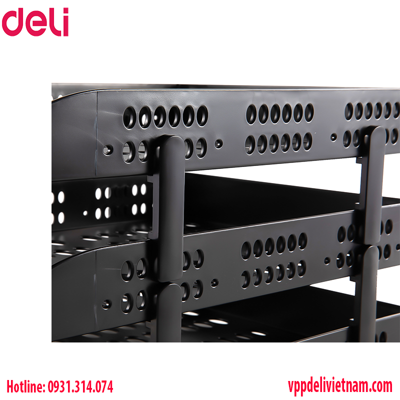 Kệ đựng hồ sơ Deli E9215 - Màu đen - Ảnh 4