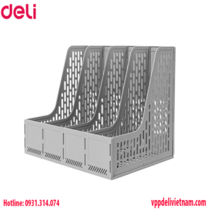 Giá tài liệu Deli E9844 – 4 ngăn nhựa cao cấp