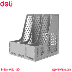 Giá đựng tạp chí Deli E9843 Xanh/Xám/Đen