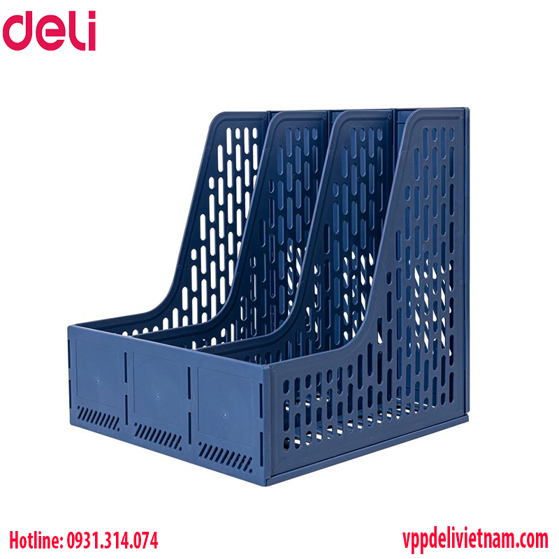 Giá đựng tạp chí Deli E9843 Xanh/Xám/Đen - Ảnh 2