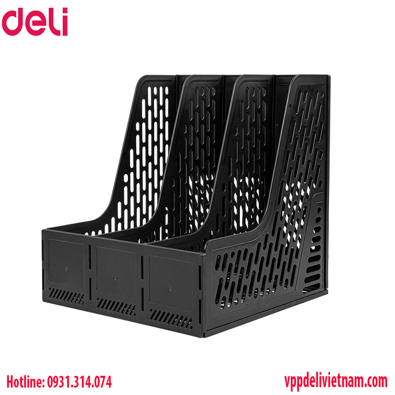 Giá đựng tạp chí Deli E9843 Xanh/Xám/Đen - Ảnh 4