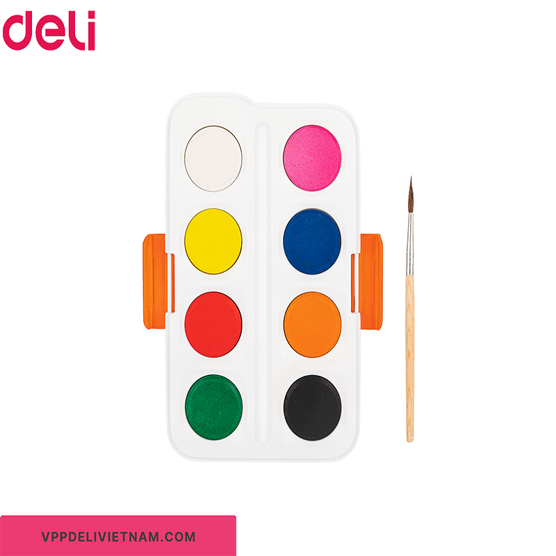 Màu nước dạng nén Deli EC10–8/12/21 màu - Ảnh 6