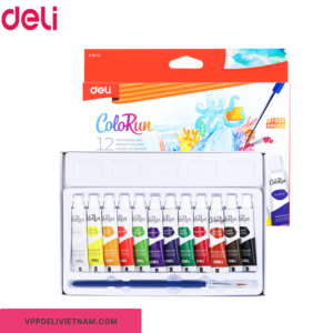 Màu nước dạng tuýp 5ml Deli EC18-12/24 màu