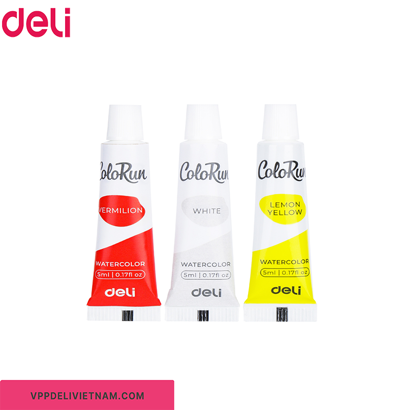 Màu nước dạng tuýp 5ml Deli EC18-12/24 màu - Ảnh 4