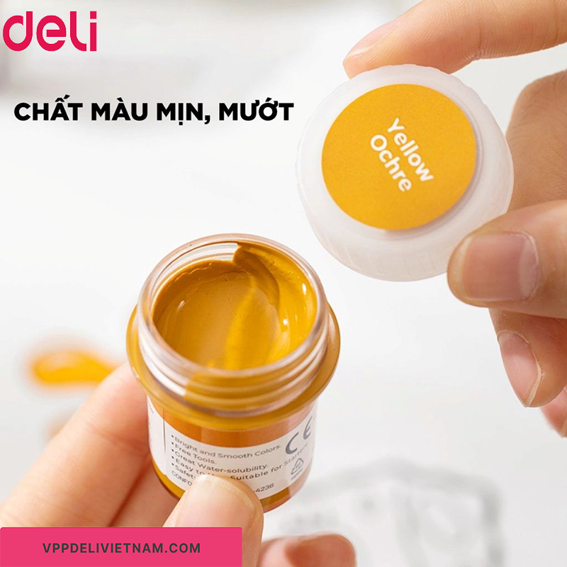 Màu nước Emotion Deli EC22 – Bộ 6, 8, 12 màu hũ 15ml - Ảnh 5