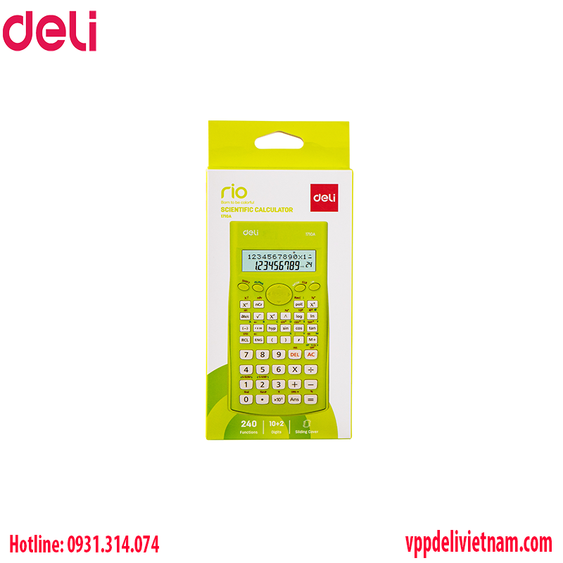Máy tính cầm tay Deli W1710 - Ảnh 4