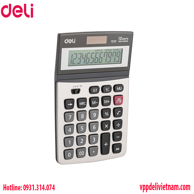 Máy tính cầm tay 12 số Deli E1222 - Ảnh 2