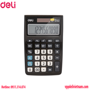 Máy tính cầm tay Deli E1238 -12 số