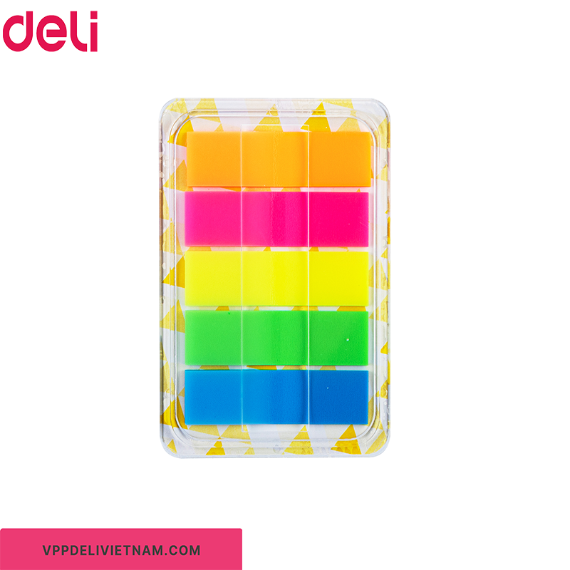 Note nhựa phân trang 5 màu Deli EA10202 - Ảnh 2