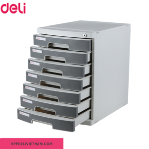 Tủ đựng hồ sơ 7 ngăn Deli E8877 có khóa