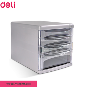 Tủ đựng hồ sơ 4 tầng Deli E9794 có khóa