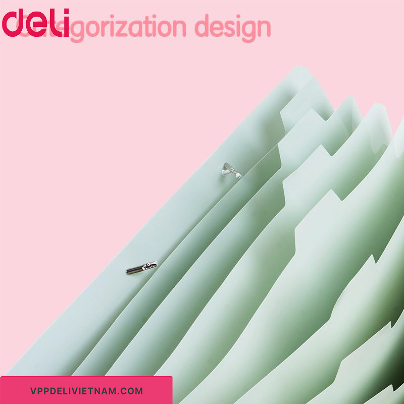 Túi đựng tài liệu 8 ngăn Deli EF615 - Ảnh 3