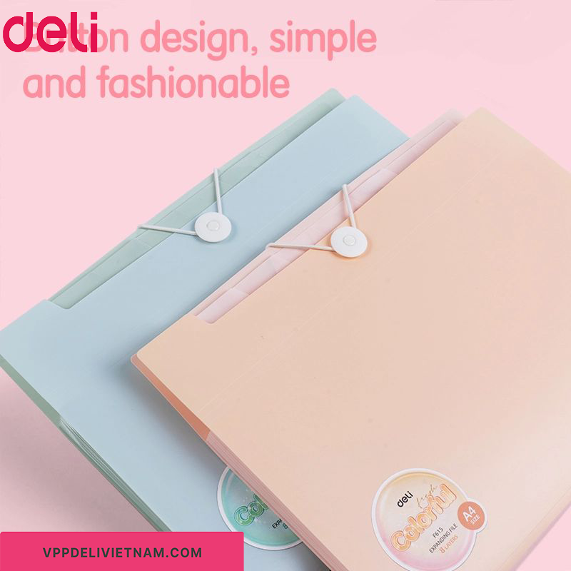 Túi đựng tài liệu 8 ngăn Deli EF615 - Ảnh 2