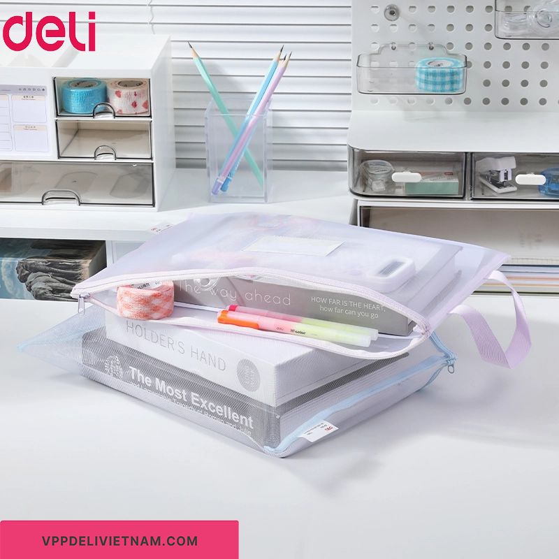 Túi lưới đựng dụng cụ Deli EF286 - Ảnh 5