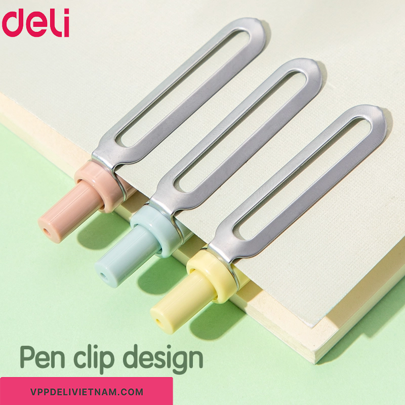 Bút Gel Bấm Deli EG338 – Đầu Bi 0.5mm - Ảnh 4