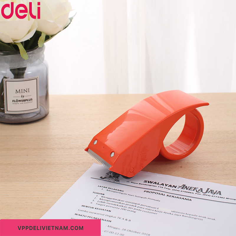 Cắt băng keo cầm tay Deli 801 - Ảnh 5