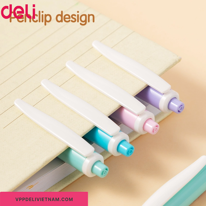 Bút bi 0.7mm Deli Q44 màu xanh - Ảnh 3