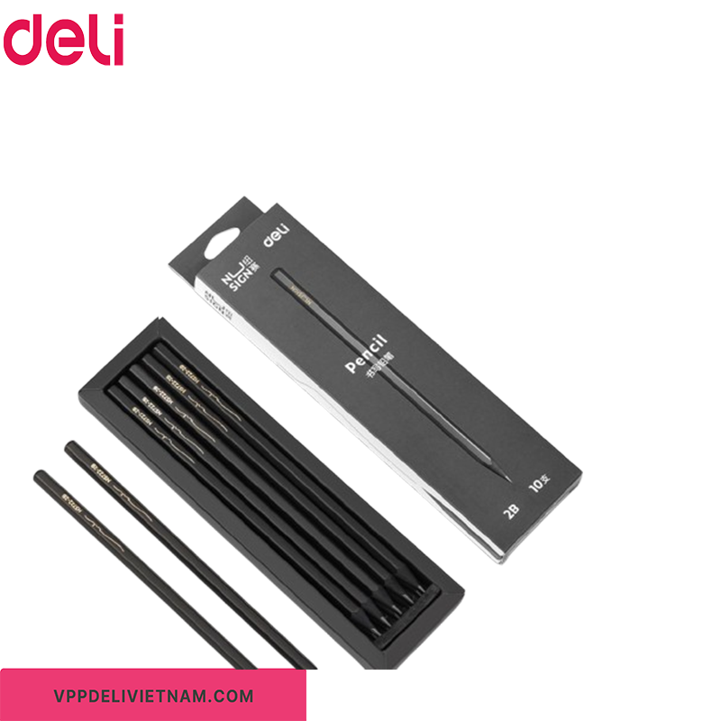 Bút Chì 2B Deli Nusign NS722 – Hộp 10 Cây - Ảnh 4