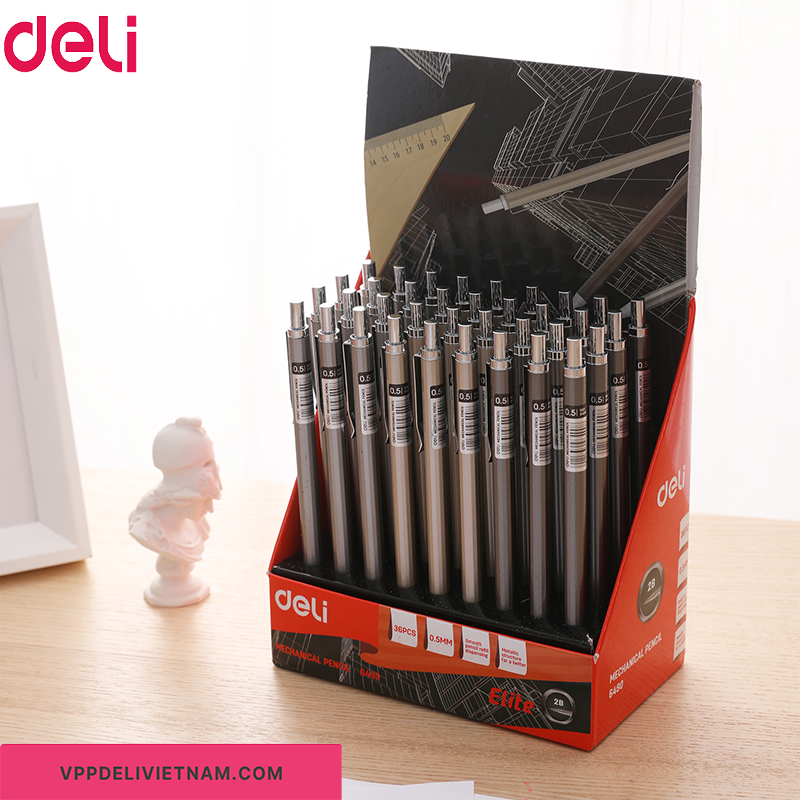 Bút Chì Bấm 0.5mm Deli E6490 - Ảnh 2