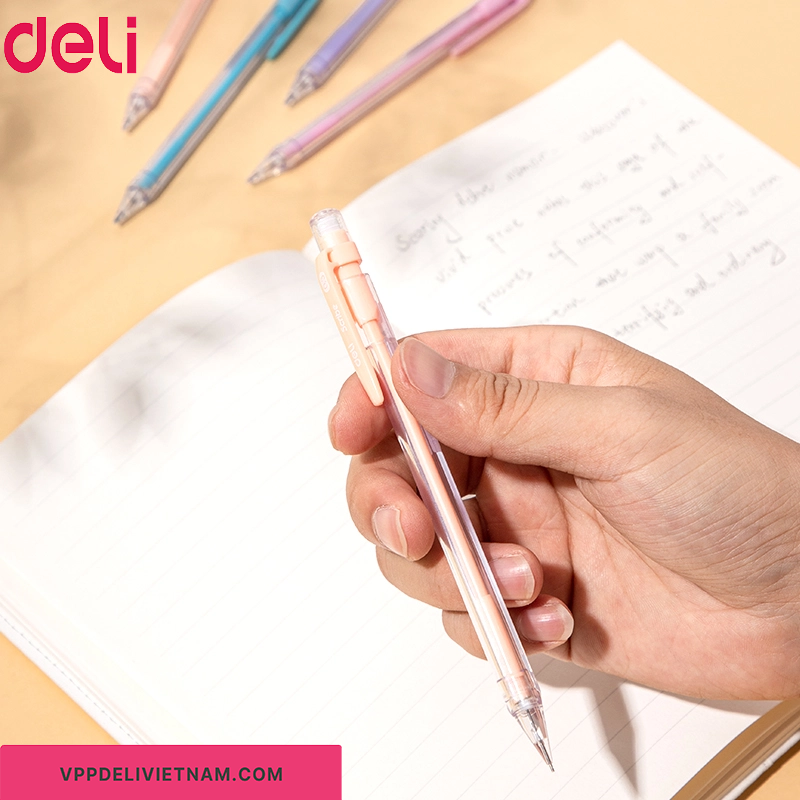 Bút Chì Bấm Deli EU502 – Ruột Chì 0.5mm & 0.7mm - Ảnh 4