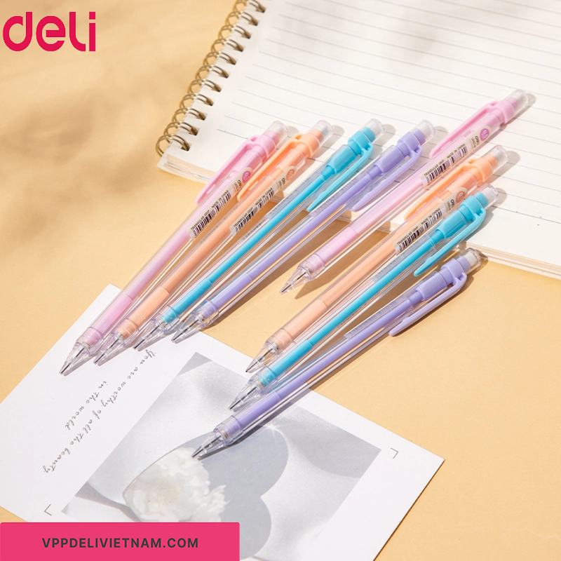 Bút Chì Bấm Deli EU502 – Ruột Chì 0.5mm & 0.7mm - Ảnh 5